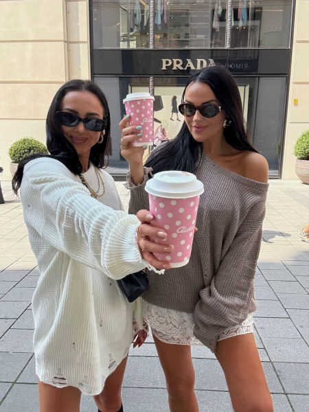 Sweter Lamilla Z Dziurami Tunika Beżowy zdjęcie 1