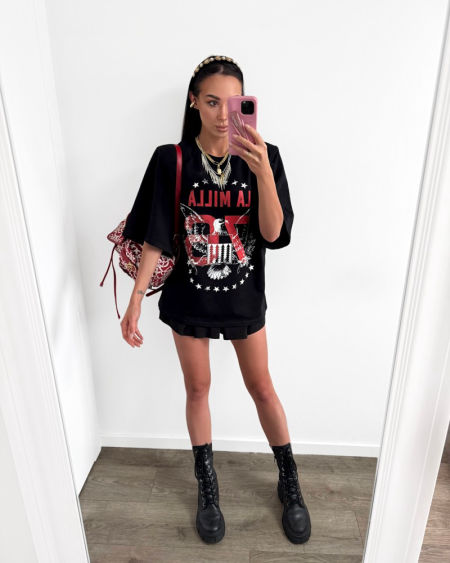 T-shirt Orzeł Lamilla Czarny zdjęcie 3